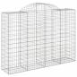 Preview: Gabionen mit Hochbogen 6 Stk. 200x50x140/160cm Verzinktes Eisen