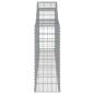 Preview: Gabionen mit Hochbogen 5 Stk. 300x30x80/100 cm Verzinktes Eisen