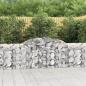 Preview: ARDEBO.de - Gabionen mit Hochbogen 9 Stk. 300x30x80/100 cm Verzinktes Eisen