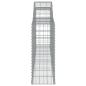 Preview: Gabionen mit Hochbogen 9 Stk. 300x30x80/100 cm Verzinktes Eisen