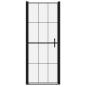 Preview: Duschtür Hartglas 81x195 cm Schwarz