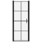 Preview: Duschtür Hartglas 91x195 cm Schwarz