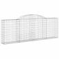 Preview: Gabionen mit Hochbogen 8 Stk. 300x30x100/120cm Verzinktes Eisen