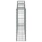 Preview: Gabionen mit Hochbogen 8 Stk. 300x30x100/120cm Verzinktes Eisen