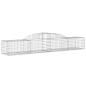 Preview: Gabionen mit Hochbogen 4 Stk. 300x50x40/60 cm Verzinktes Eisen