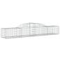 Preview: Gabionen mit Hochbogen 9 Stk. 300x50x40/60 cm Verzinktes Eisen