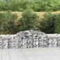 Preview: ARDEBO.de - Gabionen mit Hochbogen 5 Stk. 300x50x60/80 cm Verzinktes Eisen