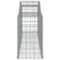 Preview: Gabionen mit Hochbogen 8 Stk. 300x50x80/100 cm Verzinktes Eisen