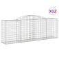 Preview: Gabionen mit Hochbogen 12 Stk 300x50x100/120cm Verzinktes Eisen