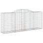 Preview: Gabionen mit Hochbogen 13 Stk 300x50x120/140cm Verzinktes Eisen