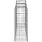 Preview: Gabionen mit Hochbogen 13 Stk 300x50x120/140cm Verzinktes Eisen