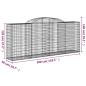 Preview: Gabionen mit Hochbogen 13 Stk 300x50x120/140cm Verzinktes Eisen