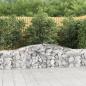 Preview: ARDEBO.de - Gabionen mit Hochbogen 3 Stk. 400x30x60/80 cm Verzinktes Eisen