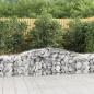 Preview: ARDEBO.de - Gabionen mit Hochbogen 3 Stk. 400x50x60/80cm Verzinktes Eisen