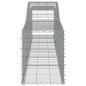 Preview: Gabionen mit Hochbogen 3 Stk. 400x50x60/80cm Verzinktes Eisen