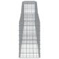Preview: Gabionen mit Hochbogen 3 Stk. 400x50x80/100cm Verzinktes Eisen