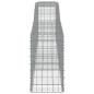 Preview: Gabionen mit Hochbogen 9 Stk. 400x50x80/100cm Verzinktes Eisen