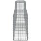Preview: Gabionen mit Hochbogen 15 Stk. 400x50x80/100cm Verzinktes Eisen