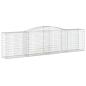 Preview: Gabionen mit Hochbogen 25 Stk 400x50x100/120cm Verzinktes Eisen
