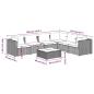 Preview: 7-tlg. Garten-Lounge-Set mit Kissen Poly Rattan Schwarz