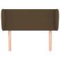 Preview: Kopfteil mit Ohren Dunkelbraun 83x23x78/88 cm Stoff