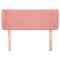 Preview: Kopfteil mit Ohren Rosa 103x23x78/88 cm Samt
