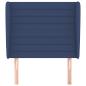 Preview: Kopfteil mit Ohren Blau 93x23x118/128 cm Stoff