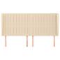 Preview: Kopfteil mit Ohren Creme 163x23x118/128 cm Stoff