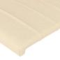 Preview: Kopfteil mit Ohren Creme 147x16x78/88 cm Stoff