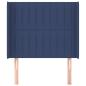 Preview: Kopfteil mit Ohren Blau 103x16x118/128 cm Stoff