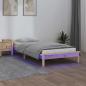 Preview: ARDEBO.de - Massivholzbett mit LEDs 90x190 cm