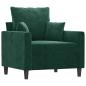 Preview: Sessel Dunkelgr?n 60 cm Samt