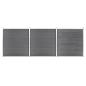 Preview: ARDEBO.de - Gartenzaun WPC 526x186 cm Grau
