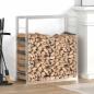 Preview: ARDEBO.de - Brennholzregal 80x28x86 cm Edelstahl