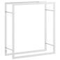 Preview: Brennholzregal 80x28x86 cm Edelstahl