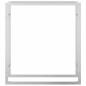 Preview: Brennholzregal 80x28x86 cm Edelstahl