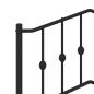 Preview: Ersatz-Kopfteil Metall Schwarz 107 cm