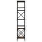 Preview: Bücherregal 5 Böden Räuchereiche 59x35x171 cm Holzwerkstoff
