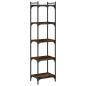 Preview: Bücherregal 5 Böden Räuchereiche 40x30x154 cm Holzwerkstoff