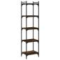Preview: Bücherregal 5 Böden Räuchereiche 40x30x154 cm Holzwerkstoff