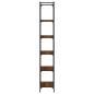 Preview: Bücherregal 6 Böden Braun Eiche-Optik 60x30x188cm Holzwerkstoff