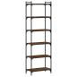 Preview: Bücherregal 6 Böden Braun Eiche-Optik 60x30x188cm Holzwerkstoff