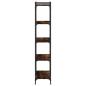 Preview: B?cherregal 5 B?den R?uchereiche 80x30x154 cm Holzwerkstoff