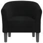 Preview: Clubsessel Schwarz Stoff