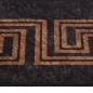 Preview: Teppich Waschbar Schwarz und Golden 400x300 cm