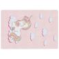 Preview: Kinderteppich Rosa 160x230 cm Einhorn Waschbar