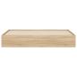 Preview: Bettgestell mit Schubladen Sonoma-Eiche 200x200cm Holzwerkstoff