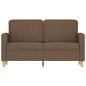 Preview: 2-Sitzer-Sofa Braun 120 cm Stoff