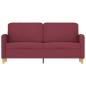 Preview: 2-Sitzer-Sofa Weinrot 140 cm Stoff