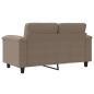 Preview: 2-Sitzer-Sofa Taupe 120 cm Mikrofasergewebe
